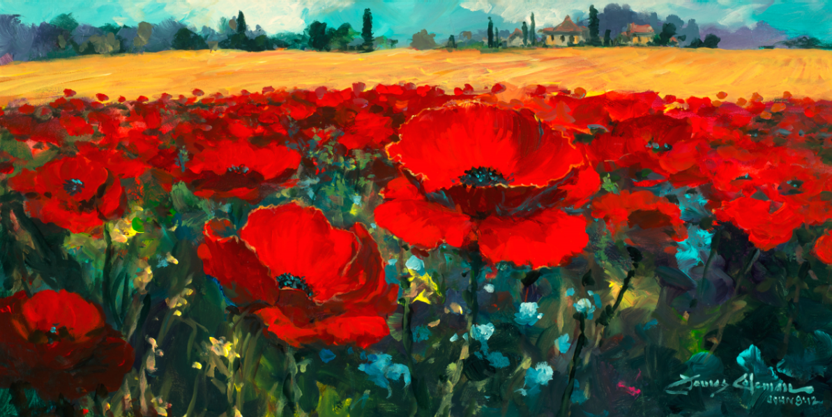 James Coleman Poppies in a Summer Breeze (SN)